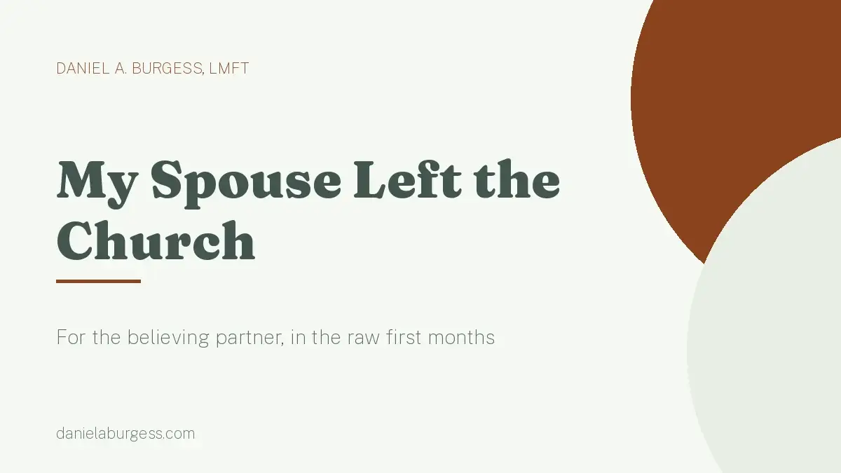 My Spouse Left the LDS Church — Now What?