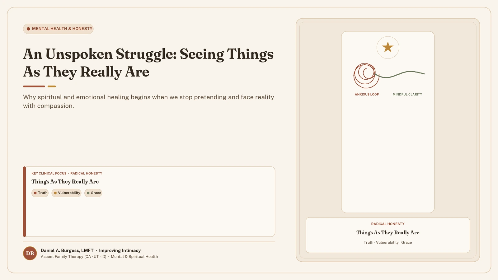An Unspoken Struggle: Things As They Really Are