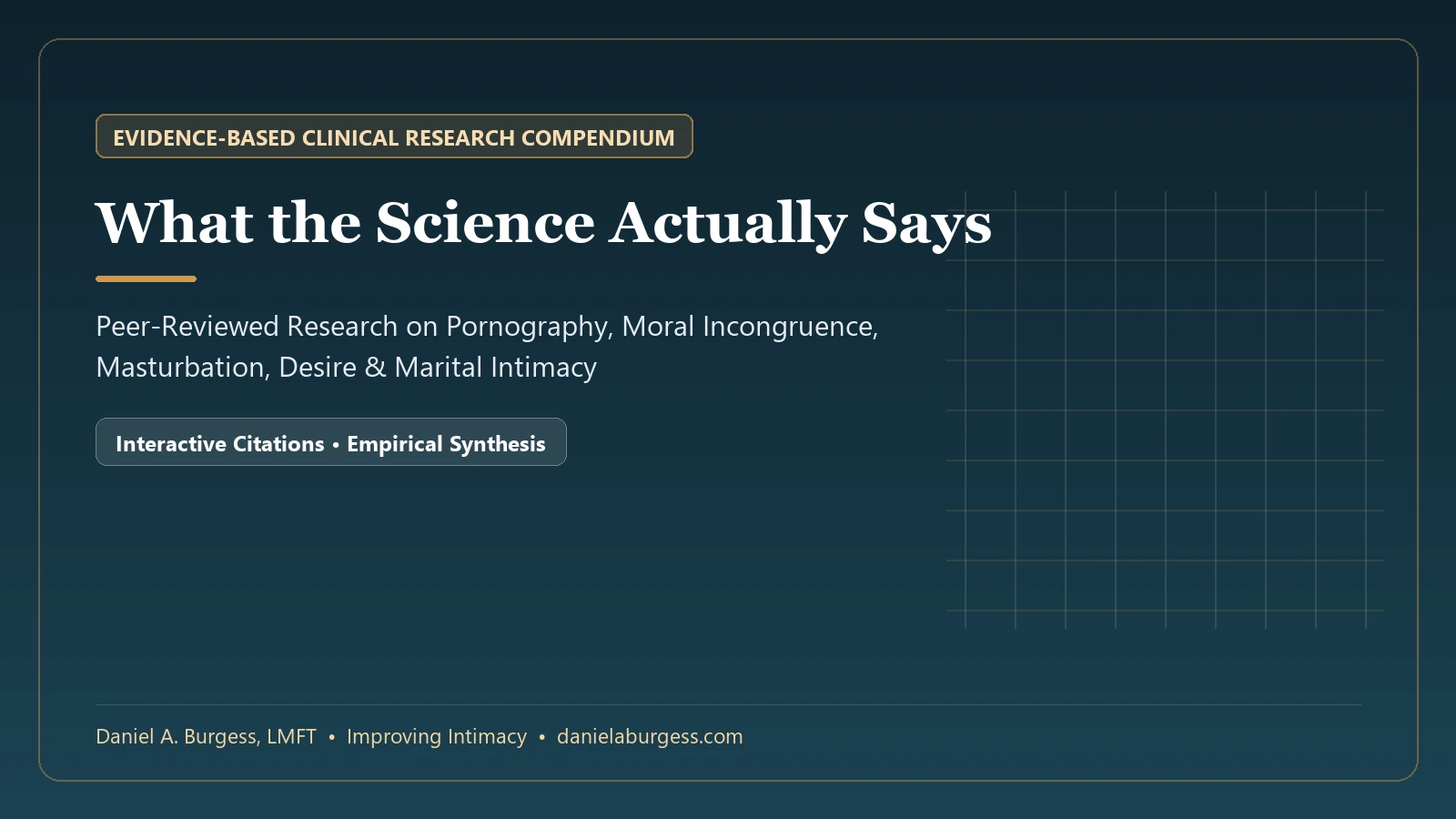 What the Science Actually Says ??? Pornography, Masturbation & Sexuality Research Database